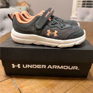 Under Armour Kids Shoes - Black and Coral